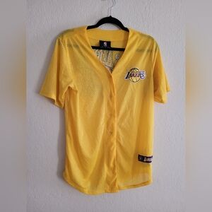 Los Angeles Lakers Penny mesh Button down shirt | size S